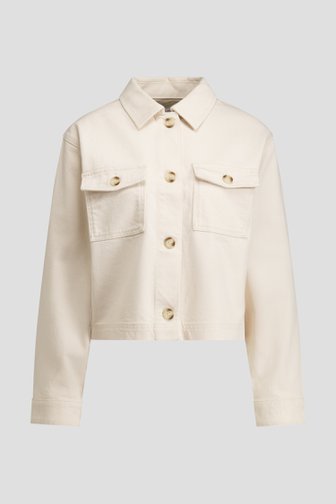 Le devant de Veste en jean beige clair de Liberty Loving nature pour Femmes