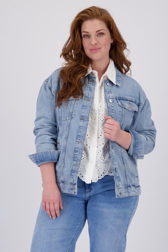 Veste en jean bleu de Only Carmakoma pour Femmes