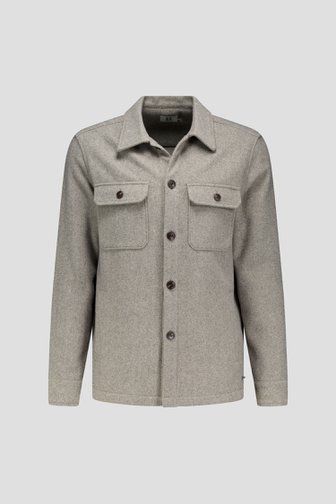 Veste en laine gris clair 