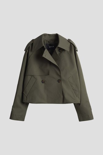 Le devant de Veste kaki à boucles de Opus pour Femmes