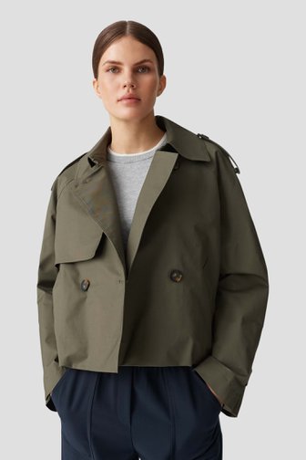 Le devant de Veste kaki à boucles de Opus pour Femmes