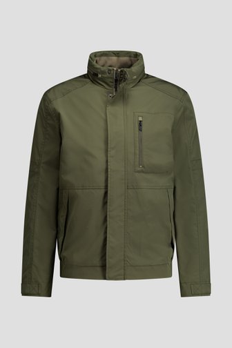 Le devant de Veste kaki avec capuche amovible de Ravøtt pour Hommes