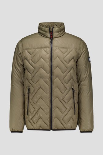 Le devant de Veste kaki légèrement matelassée de Gate One pour Hommes