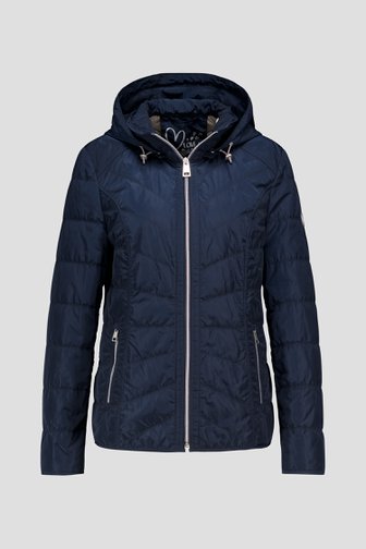 Photo produit 1 de  Veste légère matelassée bleu marine avec capuche de Barbara Lebek pour Femmes