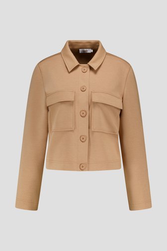 Le devant de Veste marron clair à boutons de Libelle pour Femmes