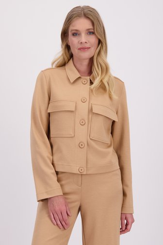 Le devant de Veste marron clair à boutons de Libelle pour Femmes