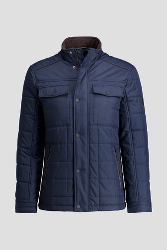 Le devant de Veste matelassée bleu foncé de Dansaert Blue pour Hommes