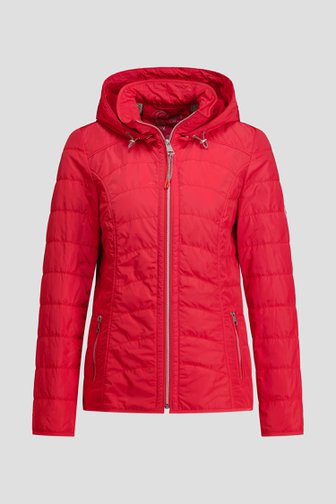 Photo produit 1 de Veste matelassée rouge avec capuche amovible de Barbara Lebek pour Femmes