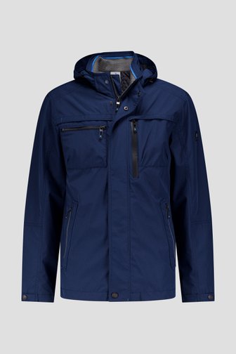 Veste navy avec capuche amovible de Gate One pour Hommes
