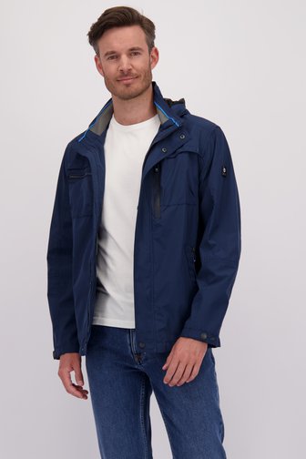 Veste navy avec capuche amovible de Gate One pour Hommes