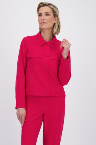 Le devant de Veste rouge de Claude Arielle pour Femmes