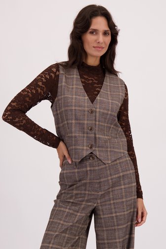 Le devant de Veste sans manche Brun de Louise pour Femmes