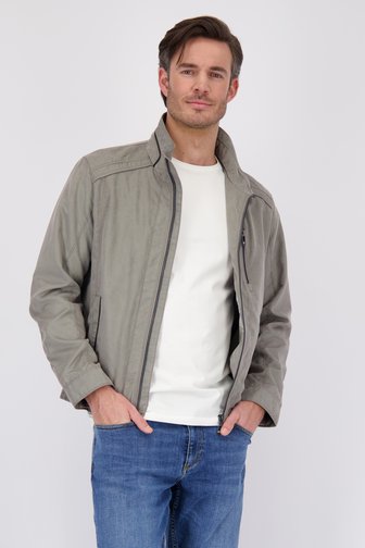 Veste taupe sans capuche de Gate One pour Hommes