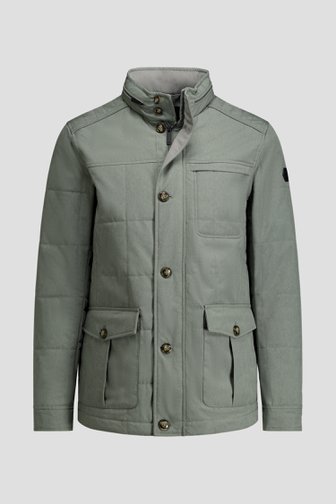 Le devant de Veste vert gris avec capuche amovible de Dansaert Blue pour Hommes