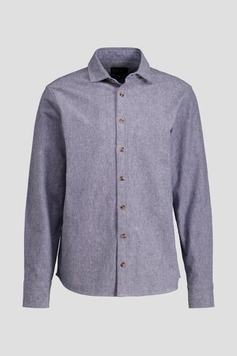 Productfoto 1 van Warm blauw hemd - Regular fit door Ravøtt voor Heren
