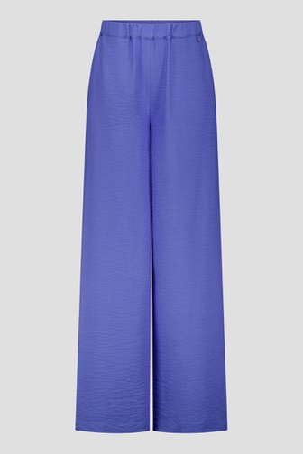 Productfoto 1 van Wijde blauwe broek met elastische taille door Claude Arielle voor Dames