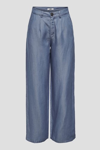 Wijde blauwe broek met jeanslook van JDY voor Dames