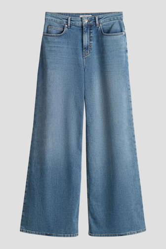 Voorkant van Wijde blauwe jeans - Palazzo fit  door Opus pants voor Dames