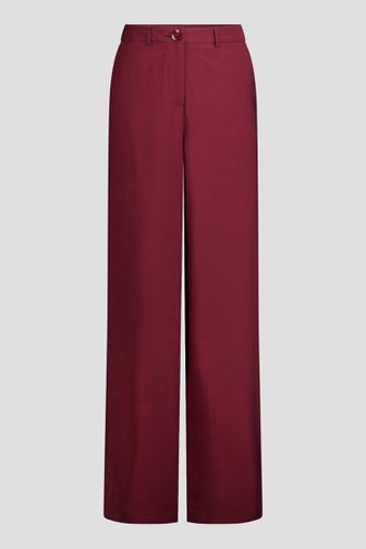 Productfoto 1 van Wijde bordeaux broek  door D'Auvry voor Dames