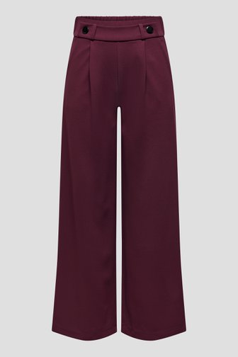 Productfoto 1 van Wijde bordeaux broek door JDY voor Dames
