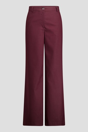Productfoto 1 van Wijde bordeaux broek door Liberty Island voor Dames
