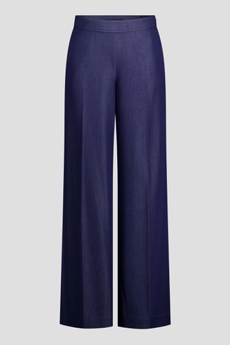 Voorkant van Wijde broek in denim look door Claude Arielle voor Dames