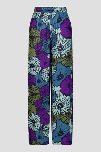Voorkant van Wijde broek met bloemenprint door Libelle voor Dames
