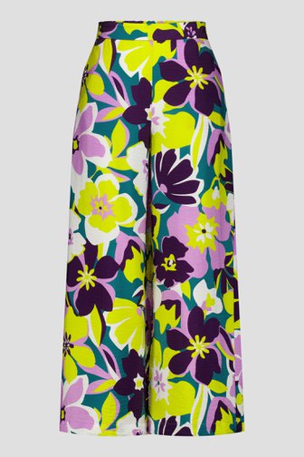 Wijde broek met kleurrijke bloemenprint van Libelle voor Dames