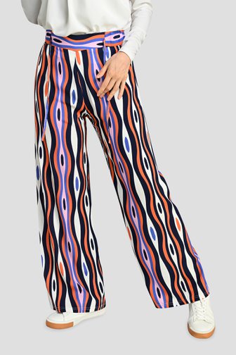 Wijde broek met kleurrijke print van Bicalla voor Dames