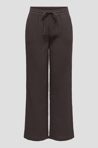 Productfoto 2 van Wijde bruine broek met tetralook door JDY voor Dames