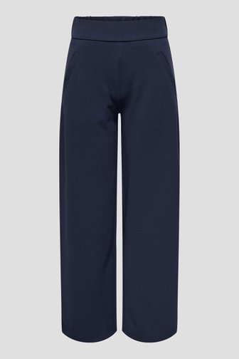 Productfoto 1 van Wijde donkerblauwe broek met elastische tailleband door JDY voor Dames