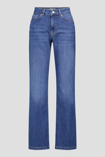 Voorkant van Wijde donkerblauwe jeans  door More & More voor Dames