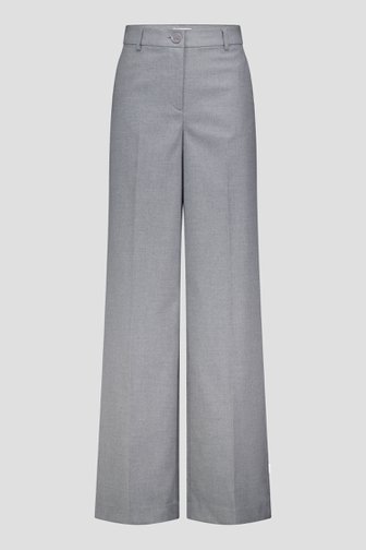 Voorkant van Wijde grijze broek door Liberty Island voor Dames