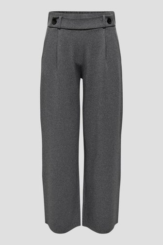 Voorkant van Wijde grijze gemêleerde broek door JDY voor Dames