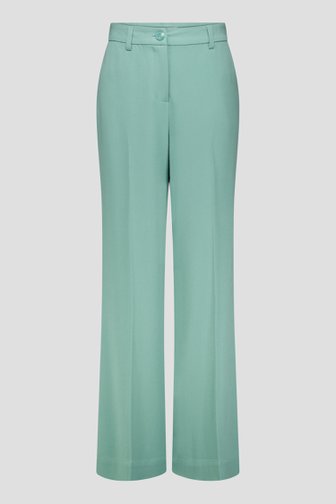 Voorkant van Wijde groene broek door Libelle voor Dames