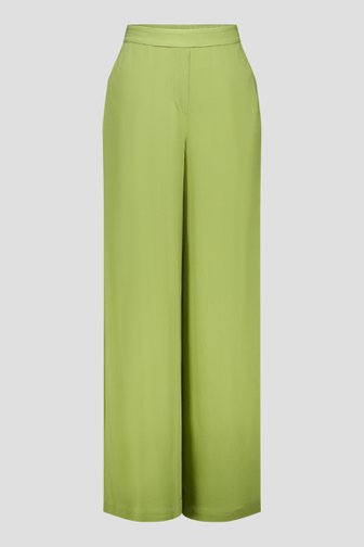 Wijde groene broek met elastische tailleband van Liberty Island voor Dames