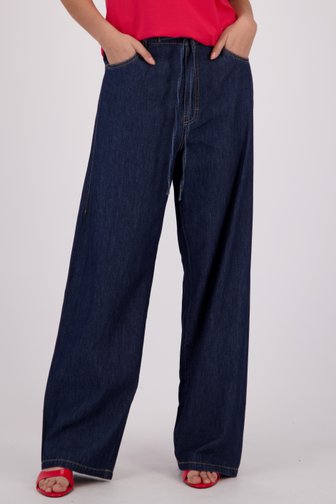 Voorkant van Wijde jeansbroek met elastische tailleband door JDY voor Dames