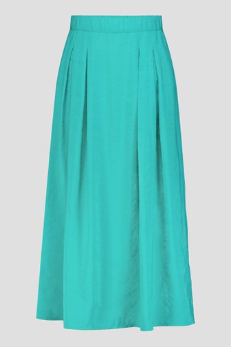 Voorkant van Wijde lange groene rok  door Libelle voor Dames