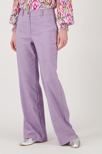 Geisha Wijde paarse broek