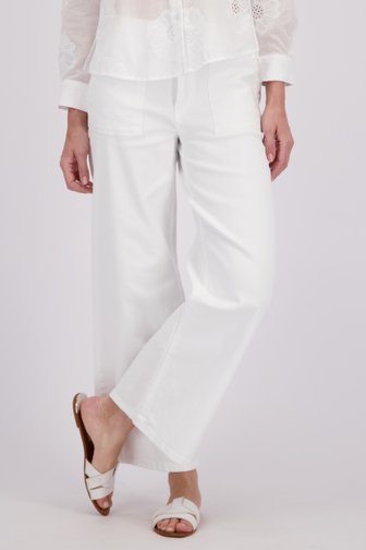 More & More Wijde witte jeans