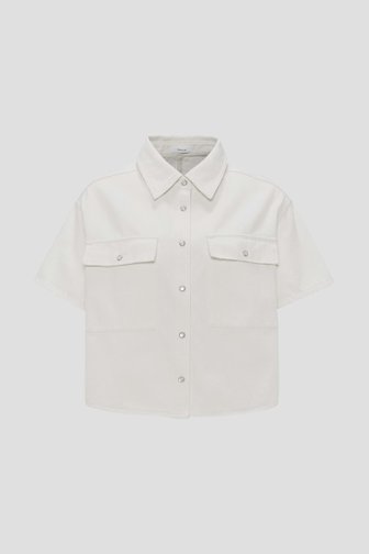 Wit denim overhemd van Opus voor Dames