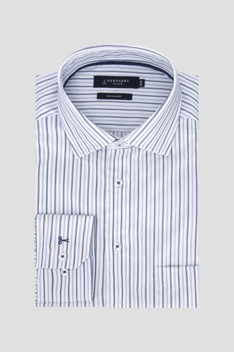 Wit hemd met gestreepte print - Regular fit  van Dansaert Black voor Heren