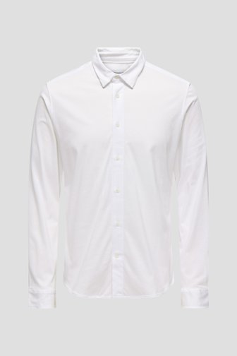 Wit hemd met slim fit van ONLY & SONS voor Heren