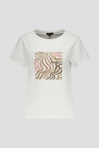 Wit T-shirt met print van More & More voor Dames