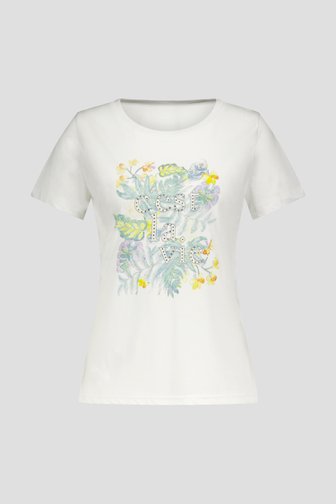 Wit T-shirt met print van More & More voor Dames