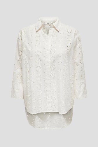 Witte blouse met ajour bloemenmotief van JDY voor Dames