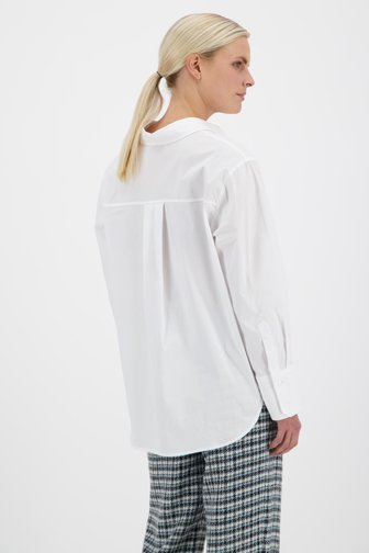 Witte blouse met borstzak van Louise voor Dames