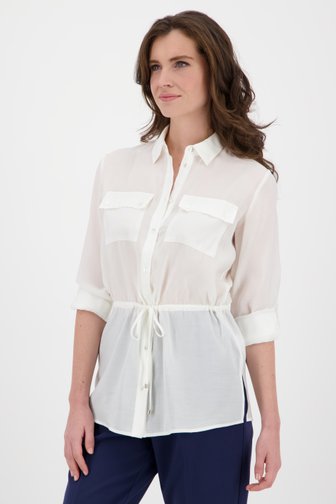 Witte blouse met lange mouwen van D'Auvry voor Dames