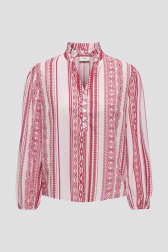 Witte blouse met rode print van JDY voor Dames