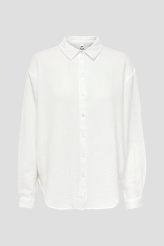 Witte blouse met textuur van JDY voor Dames